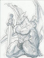 Revonar with sword