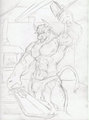 Brogan the blacksmith sketch by Cyran