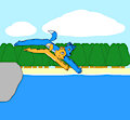 Anthonitecus and Astraligor skinny dipping in a Nude Beach (by TerryTheBlueFox) by AnthonitecusWolff