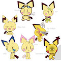 Pichu Hoarde by Minussketch