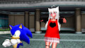 MMD Happy Synthesizer! [OC Sakura and Sonic]! by GamerGirlOtaku