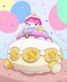 Gigantimaxing Cakesie by NekoNekoDiamata