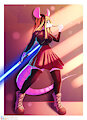 Rat with a lightsaber!!! by Cachuchas