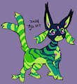 Trippy Striped Espeon by Flipside