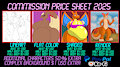 Commission Price Sheet 2025