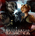 Battlestar Galactica's Kara & Lee as Magen & Matt by cyberwuffy