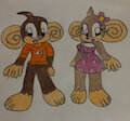 AiAi and MeeMee Sonic style by PrincessShannon