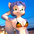 [3D] Krystal's gold bikini for Golden Week