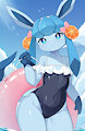 Summer Glaceon by Lightyy