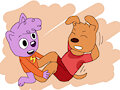 Sit-Ups & Zadie and Unnamed Puppy Kid (SFW Version) by Bali0004