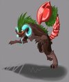 Azrael Demon Wolf (trade)  by foxtorres