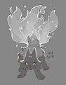 Fire Tails Kitsune Doodle by Flipside