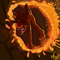 Hissatsu - Magma bear meteor shoot! by Jedader