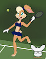Lola Bunny Playing Tennis by KendraEevee