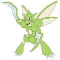 Ellie The Scyther [Read The Desc] by MangledTheArcticWolf