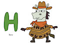 H - Horse Idea #1 Character: Horse (Bounty Hamster)