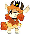 Cult of the Lamb - Yellow Crowned by Shadow9808