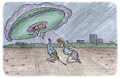 Three girls abducted by strange flying saucer by Aviannapper