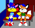 Alex and Billy Sitting on a Bus by ToonlandianFox2002