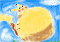 Pikachu suddenly puffy by PokeChamp8