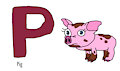 P - Pig Idea #1 Character: Pig (Hailey's On It!)