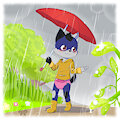 "Walking in rain" by AvealryKun