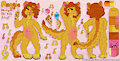 Maggie "Marigold" the baby Ferret reference sheet commission by FedhaKwatoNyemethyst