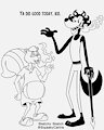 Smoking with Ritz by SqueakyCanine