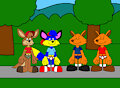 Brucie, Alex, Tito and Vito by ToonlandianFox2002
