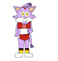 Blaze The Cat In Track Uniform