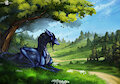 My oversawn doman by Ashesdrawn