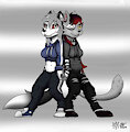 Jinxie and Roxxie Pose by Jazovyx