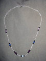 Silver Gemmed Necklace For Sale Now