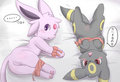 Espeon&Umbreon by itameshi