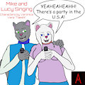 Mike and Lucy Singing Party In The U.S.A by Almultimavenger