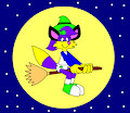 Lilly the Fox on a Broomstick by ToonlandianFox2002