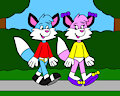 Julian and Jeena Walking