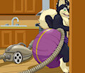 Simon busy cleaning 2 by BaileyDoodles