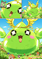 Overgrown Guardian Angel Slime by boolerex