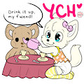 Open YCH 608 - Tea Party (unlimited slots available) by UniaMoon