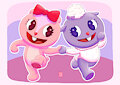 Giggles and Lammy by HamtarOso