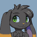 Animated pixel bun portrait by jamesfoxbr