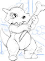 Sketch 357 - Cubone by WinickLim