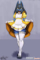 Luco in a candy corn dress - New by Bear213