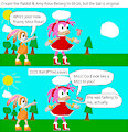 Amy Rose & Cream The Rabbit Meet A Bat OC Comic & Pixel Art