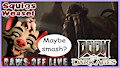 DOOM Dark Ages Ph'nglui mglw'nafh Cthulhu Squigs Weasel Pawing Off Live by Craftyandy