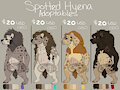 Hyena Adopts 4/4 OPEN, price negotiable by hyenaslobber
