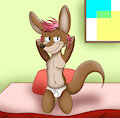 Sydney posing in underwear by Cyber Bobcat