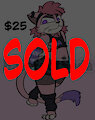 Goth Cat Adopt SOLD by BarefootSoda