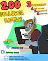 200 follower raffle! (DETAILS BELOW!!)
